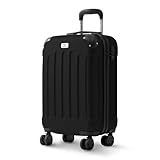 LUGG 20 Inch Skywander Lightweight Travel Cabin Bag - Carry On Approved Suitcase, ABS Shell Protection, Water Resistant & Safe Locking System - Easyjet Overhead Compliant (55x20x35cm)