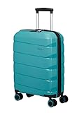 American Tourister Air Move 4 Wheels Cabin Suitcase 55 cm, Sky Blue, Standard Size, Hand Luggage