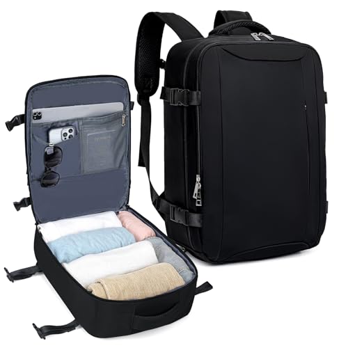 VMIKIV for Easyjet Cabin Bag 45x36x20 New Easyjet Travel Backpack Cabin Size Small Underseat Bag under Seat Cabin Bags Hand Luggage for Airlines with Shoe Compartment,with 15.6 inch Laptop Pocket