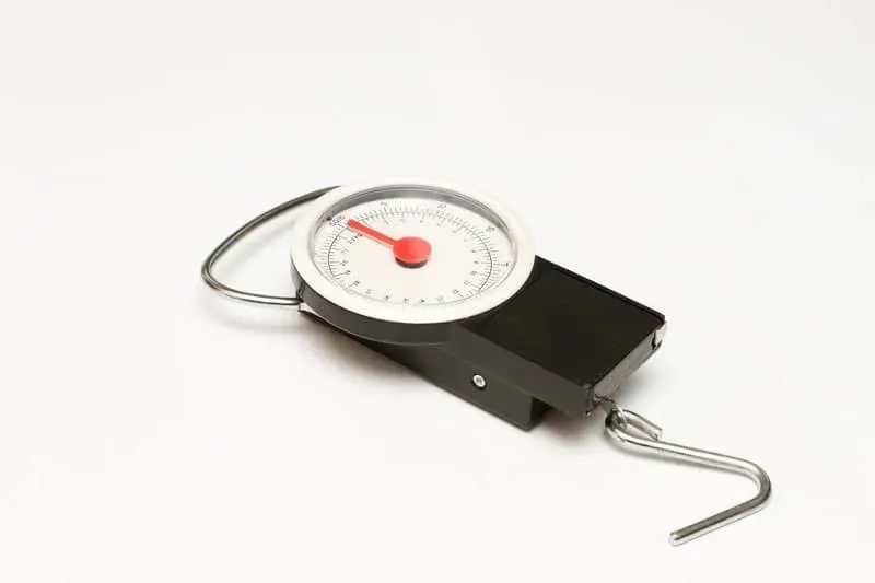 weighing scale to check weight of baggage