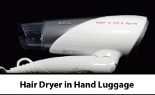 Hairdryer in Carry-On Baggage: All You Need to Know about it