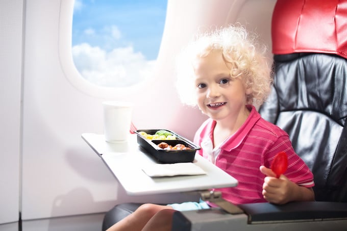 Children on Plane