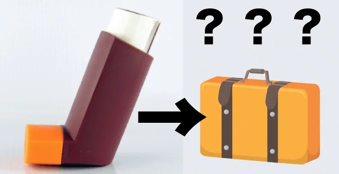 Asthma Inhaler in Hand Luggage