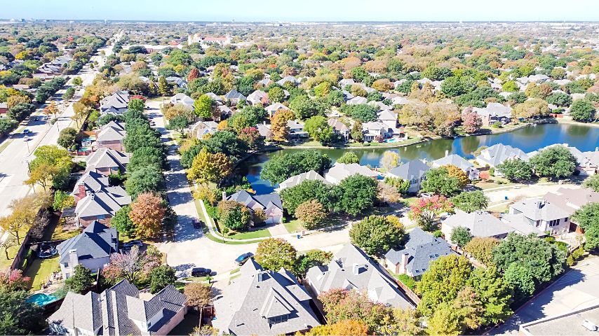 Coppell is a suburb in Northwest Dallas that has easy access to the DFW airport, the business center in Las Colinas, and the North Dallas Business Center.