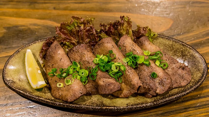 Gyutan, or grilled beef tongue, is the iconic delicacy in Sendai.