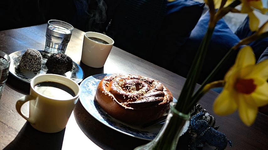 If you visit or live in Sweden, don't miss out on experiencing their coffee culture called Fika, which is having coffee with a sweet treat.