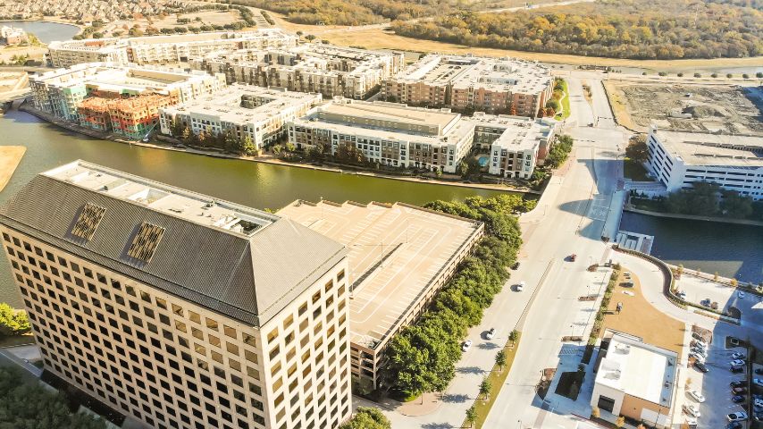 You'll find lots of Fortune 500 and 1000 companies in Las Colinas.