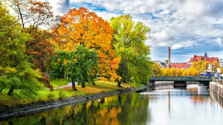 Originally a Dutch city, the layout of the city of Gothenburg was based on Amsterdam's canal system.