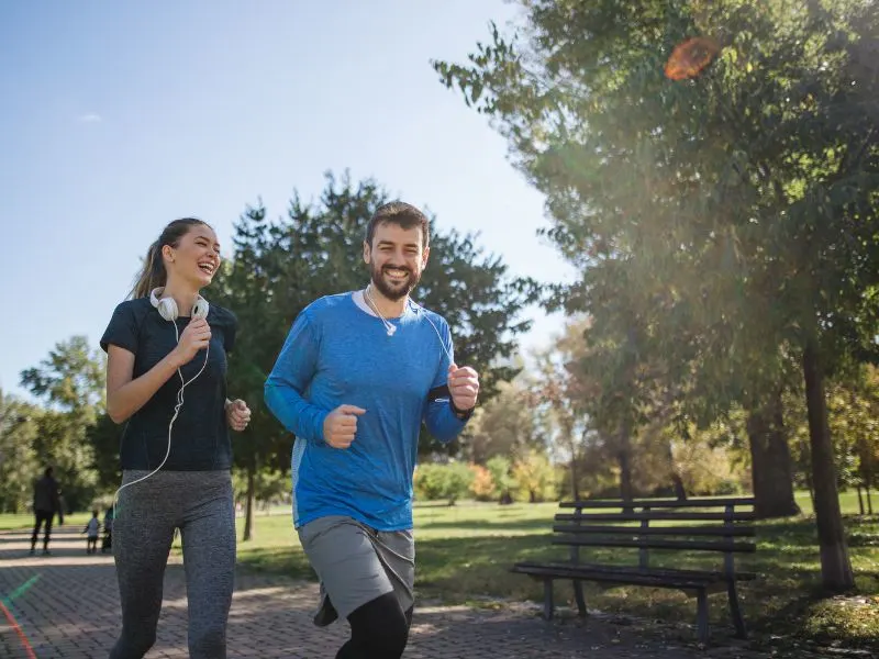 The Katy trail offers opportunities for jogging, cycling, and other forms of outdoor exercise.