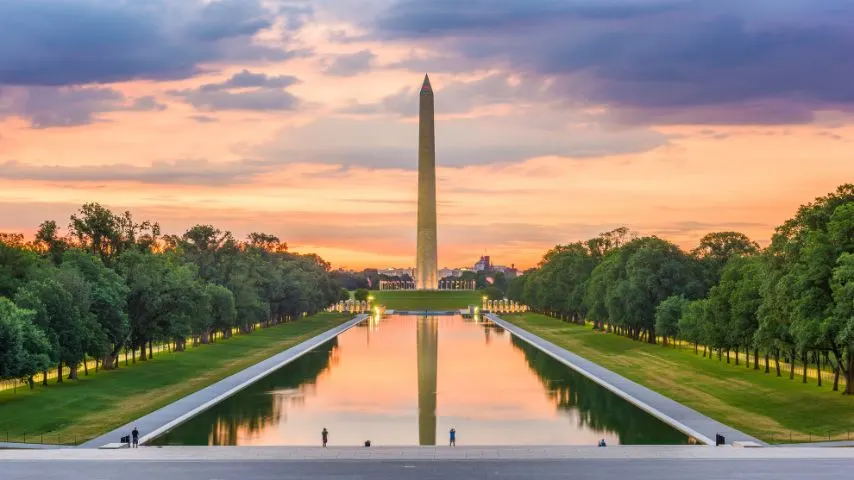 The National Mall is a public park where people gather for important events like the Presidential Inauguration.