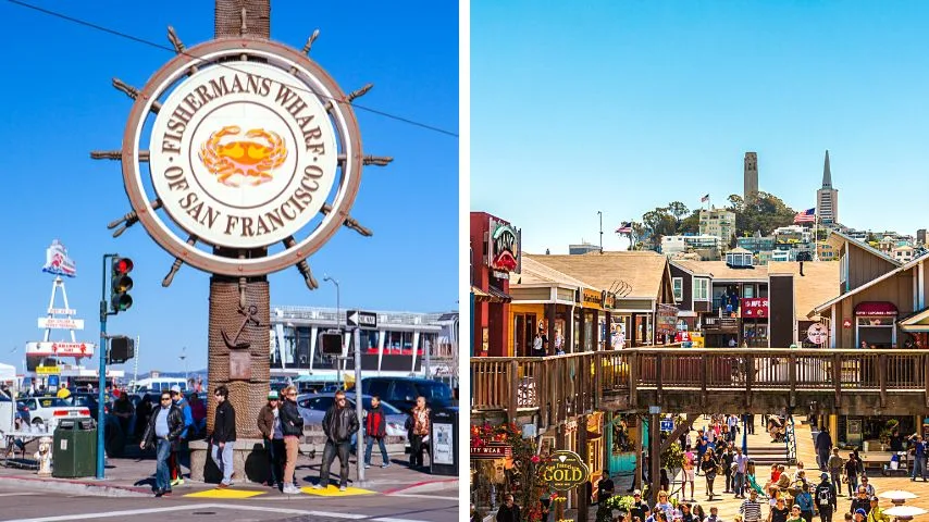 You'll find in Fisherman's Wharf Pier 39, a shopping center with great views.