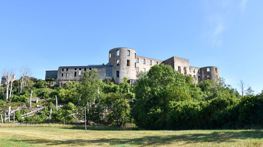 Across Kalmar, you'll find the Borgholm Castle in the island of Öland.