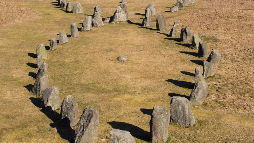 Anundshög is the largest ancient burial ground in Sweden.