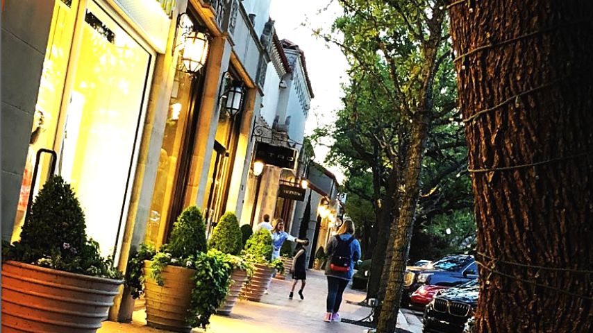 Aside from having a school-centric community attitude, Highland Park Village is also known for shopping and food.