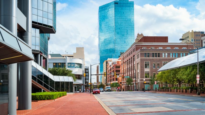 Fort Worth is less crowded and less densely populated than Dallas.