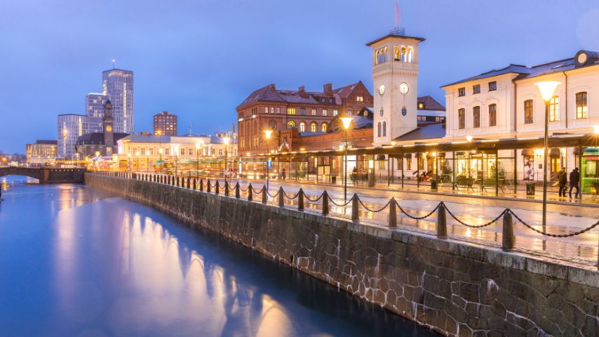 Malmo, known as the happiest Swedish city, is the country's third-largest city.