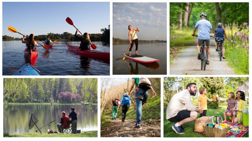 Residents in Lakewood love outdoor activities like fishing, kayaking, paddle boarding, hiking, or simply enjoying a picnic with the family.
