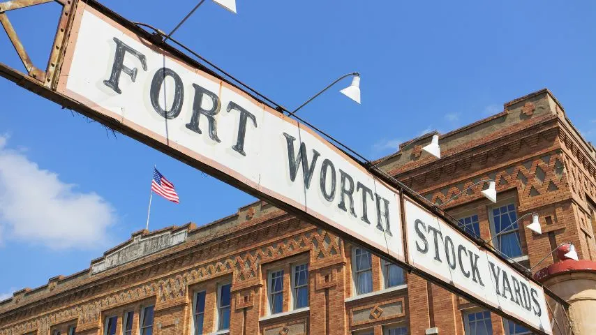 The Fort Worth Stockyards is where you can experience the rich history and culture of Fort Worth.