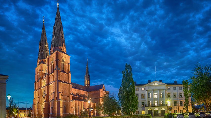 In the Nordic region, the tallest church is the Uppsala Cathedral.