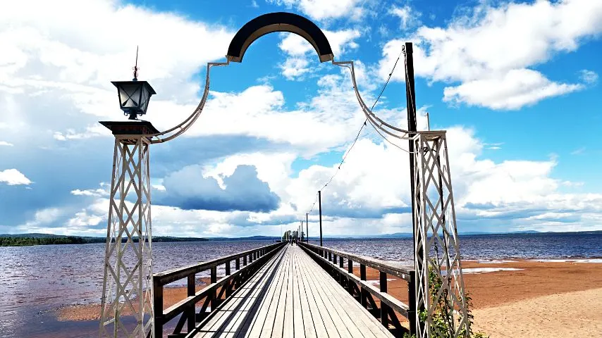 You'll find in Rättvik the longest wooden pier in Scandinavia.