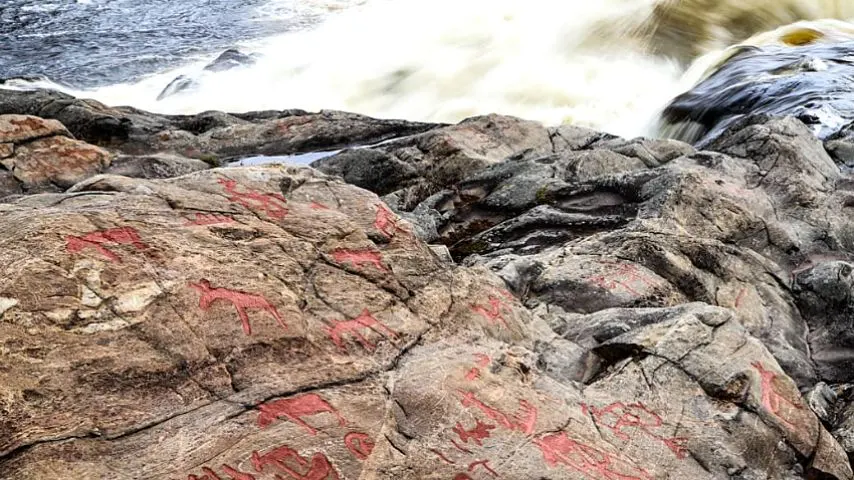 Bronze Age Rock Carvings in Nämforsen