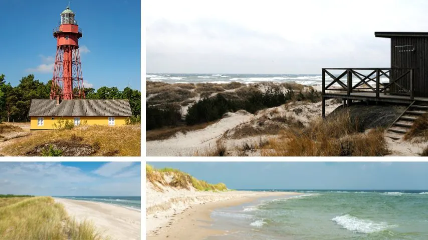 Sandhammaren is a 7.5-mile stretch of white sand beach that is often voted as Sweden's most beautiful beaches