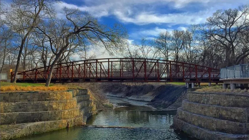 The Old Stone Dam is the most recognizable landmark in Allen, which was built in 1874.