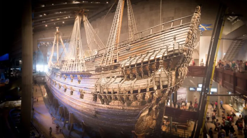 The Vasa Museum features the fully intact remains of Vasa, the 17th-century warship that sank on its maiden voyage in the 1600s.