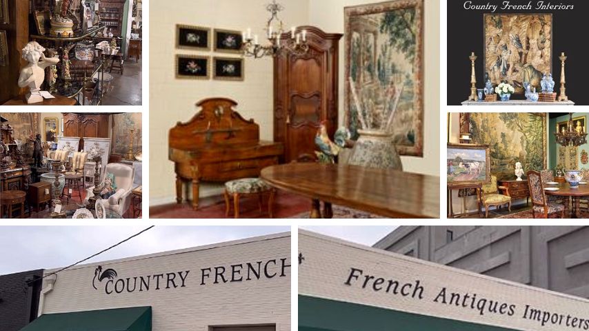 Country French Interiors is one of the known antique stores in Design District, Dallas that features unique antiques from the 18th and 19th centuries.